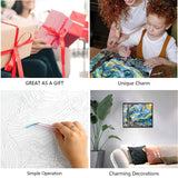 Uniquilling Quilling Kits Paper Quilling Kit for Adults Beginner, DIY Kits for Adults Paper Filigree Painting Kits, Modern Wall Art for Living Room, 16 * 20in Starry Night- Basic Uniquilling