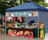 MASTERCANOPY Durable Pop-up Canopy Tent with 1 Sidewall (10'x10',Navy Blue) MASTERCANOPY