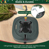 Christmas Tree Stand for Real Trees, Heavy Duty Live Christmas Tree Stand with Reservoirs, Fits Trees up to 7.5 Ft (1.2-5 In Diameter), No Assembly Required Real Christmas Tree Base Foot Press Hammrit