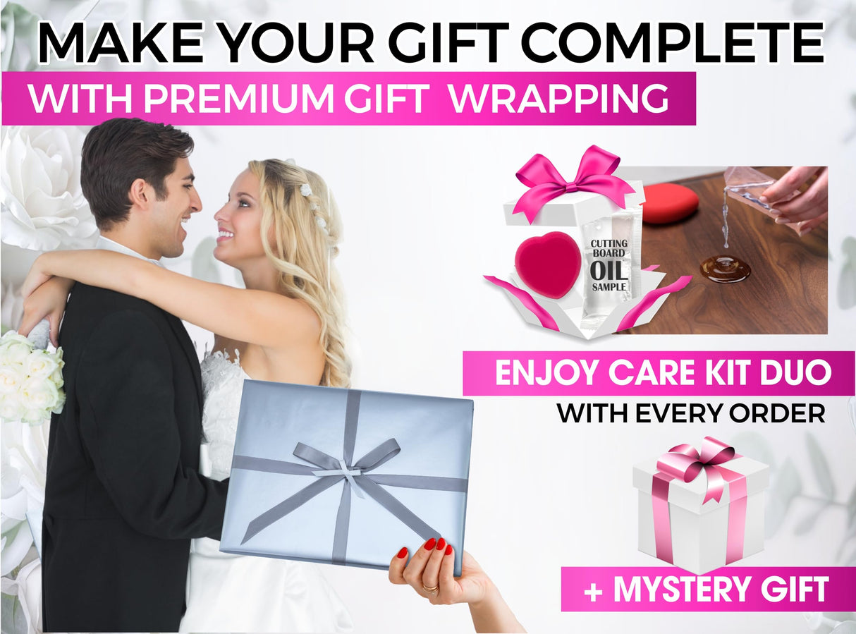 Personalized Cutting Board, Custom Wedding, Anniversary or Housewarming Gift Idea, Wood Engraved Charcuterie, for Friends and Family, Swirled Initial Design 080 Wedding Gift Boutique