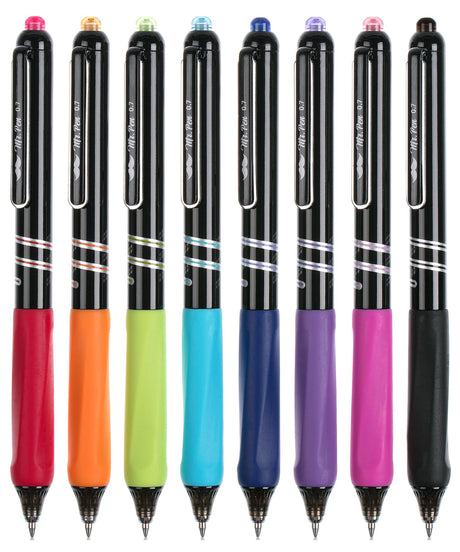 Mr. Pen- Retractable Gel Pens, 8 Pack, Vibrant Barrels, Fast Dry, Colorful Ink Gel Pens Fine Point 0.7mm, Back to School Supplies Mr. Pen
