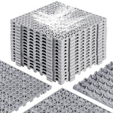 12” x 12” Drainage Interlocking Floor Tiles, 12 Pack Non-Slip Pool Deck Drain Tiles for Flooring, Soft PVC Splicing Modular Cushion Mats, Rubber Floor Tiles with Holes for Shower Basement Garage Shed EVANCENT