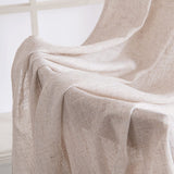 MIULEE Natural White Linen Curtains 108 Inches Long for Bedroom Living Room, Soft Thick Linen Textured Window Drapes Semi Sheer Light Filtering Rod Pocket Back Tab Cream Ivory Modern Look, 2 Panels MIULEE