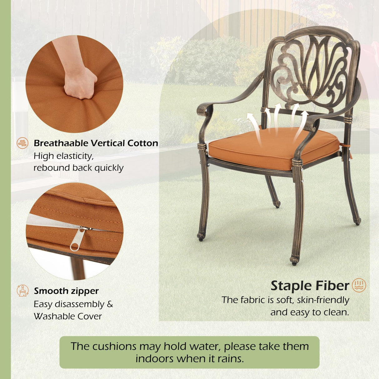 [Hi-End]9-Piece Outdoor Dining Set All Aluminum Patio Table and Chairs Set with 2 Swivel Chair & 6 Patio Chair Outdoor Dining Table Set for 8 Include 86.6’’ Rectangular Patio Table with Umbrella Hole RICHRYCE