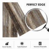 Emvency Farmhouse Table Runner, Abstract Grey and Dark Brown Art Painting for Kitchen Coffee Table Family Dinners Holiday Parties Wedding Events Decor(13x60 inch) Emvency