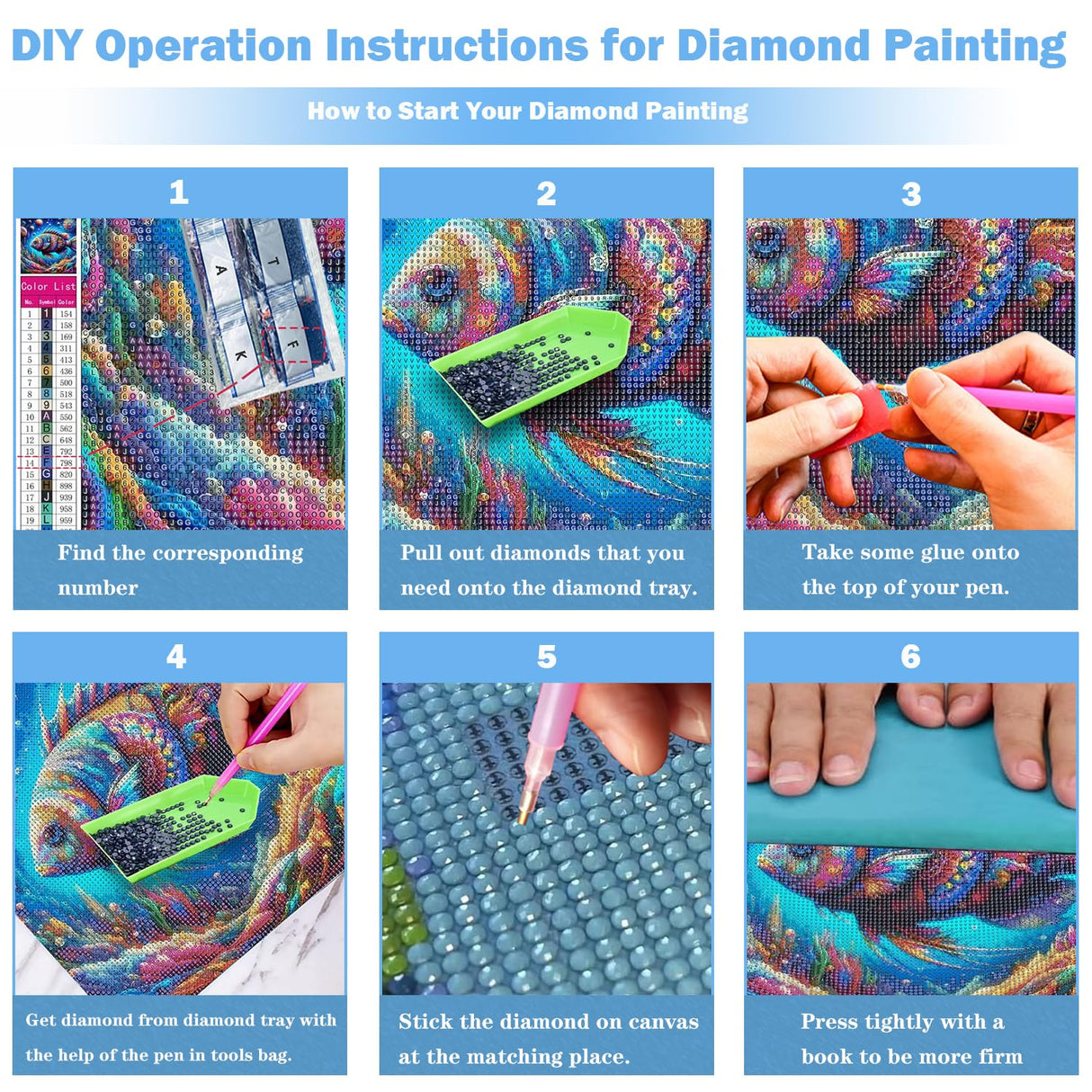 Elephant Diamond Art Kits for Adults, Animals Diamond Painting for Beginners, Flower Diamond Dot, Small Dimond Art Paintings Kit, Full Drill Gem Painting, Crafts for Adults, Home Wall Decor 12x16inch Rekxtmo