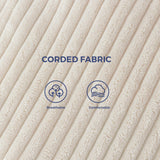 MAXYOYO Modern Accent Chair, Comfy Living Room Chair with Metal Frame Wooden Armrest, Upholstered Armchair with Soft Cushion for Bedroom Balcony Lounge Reading Room, Beige MAXYOYO