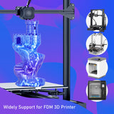 MIKA3D 3D Printer Filament Silk PLA Purple Color Change to Silk Sapphire Blue, 1.75mm 3D Printing Filament, 2 Color Change Multi Colored Silk PLA, 1KG Silk PLA Purple to Blue MIKA3D