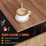 WLIVE Lift Top Coffee Table for Living Room,Modern Wood Coffee Table with Storage,Hidden Compartment and Drawer for Apartment, Home, Retro, Walnut Oak. WLIVE