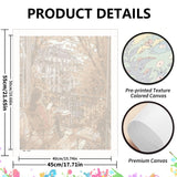 koemhxb Paint by Numbers Kit for Adults Beginners, Autumn Paris Balcony Scene, Fall City View Art Adult Paint by Numbers on Canvas, Acrylic Painting Crafts for Home Decor (16x20inch) koemhxb