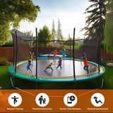 DOYUEE Trampoline Mat Replacement，Fits 14FT Trampoline Frame with 88 Rings Fits 6.5" or 7.0" Springs，Jumping Mat Diameter(147.6in/12.3ft)，Excluding Spring and Frame Doyuee