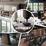 SIENWIEY Power Leather Recliner Set for Living Room, Electric Reclining Sofa and Loveseat Set with LED Lights, White Leather Sofa Set 2 Pieces with 3 Seats Sofa，Double Recliner Loveseat SIENWIEY