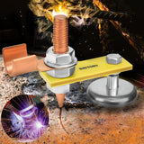 BAYTORY Upgrade Magnetic Welding Support Ground Clamp Tools, Welding Magnet Head Strong Magnetism Large Suction, Copper Tail Welding Accessories Stability Clamps BAYTORY