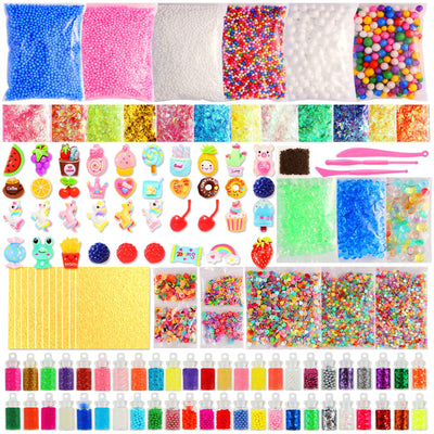 160 Pack Slime Supplies Making kit for Kids – Slime Mix Ins Accessories Include Slime Charms, Foam Balls for Creative Slime Making ﻿