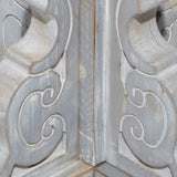 Deco 79 Wood Vintage Style 12 Hook Coat Rack, 19" x 19" x 74", Gray Deco 79