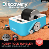 Discovery™ #MINDBLOWN Rock Tumbler Deluxe Set – Stone Polishing Kit with Rocks, 4 Grits, Gem Case| STEM Science Project Kit for Kids & Beginners| Fun Craft Kit Gift| Cool Toy for Boys & Girls Ages 8+ Discovery Kids