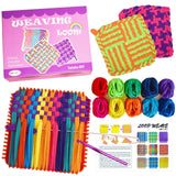 Tatahu Potholder Weaving Loom Kit - 300pcs Rainbow Knitting Refill Loops in 10 Colors, Make 8 Potholders for Beginners, DIY Arts and Crafts Tatahu