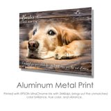 MUNDAZE Custom Pet Portrait Memorial Photo – Personalized Dog or Cat Loss Gift – Glossy Metal Print with Your Pet’s Photo – Sympathy Keepsake – Made and Shipped in USA MUNDAZE