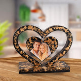 Jeffdad Large Photo Frame Resin Molds, Heart Shape Silicone Mold for Photo Frames Making, DIY Picture Frame Display Unique Mold for Resin Casting Art Crafts Table Home Decor Gift Jeffdad
