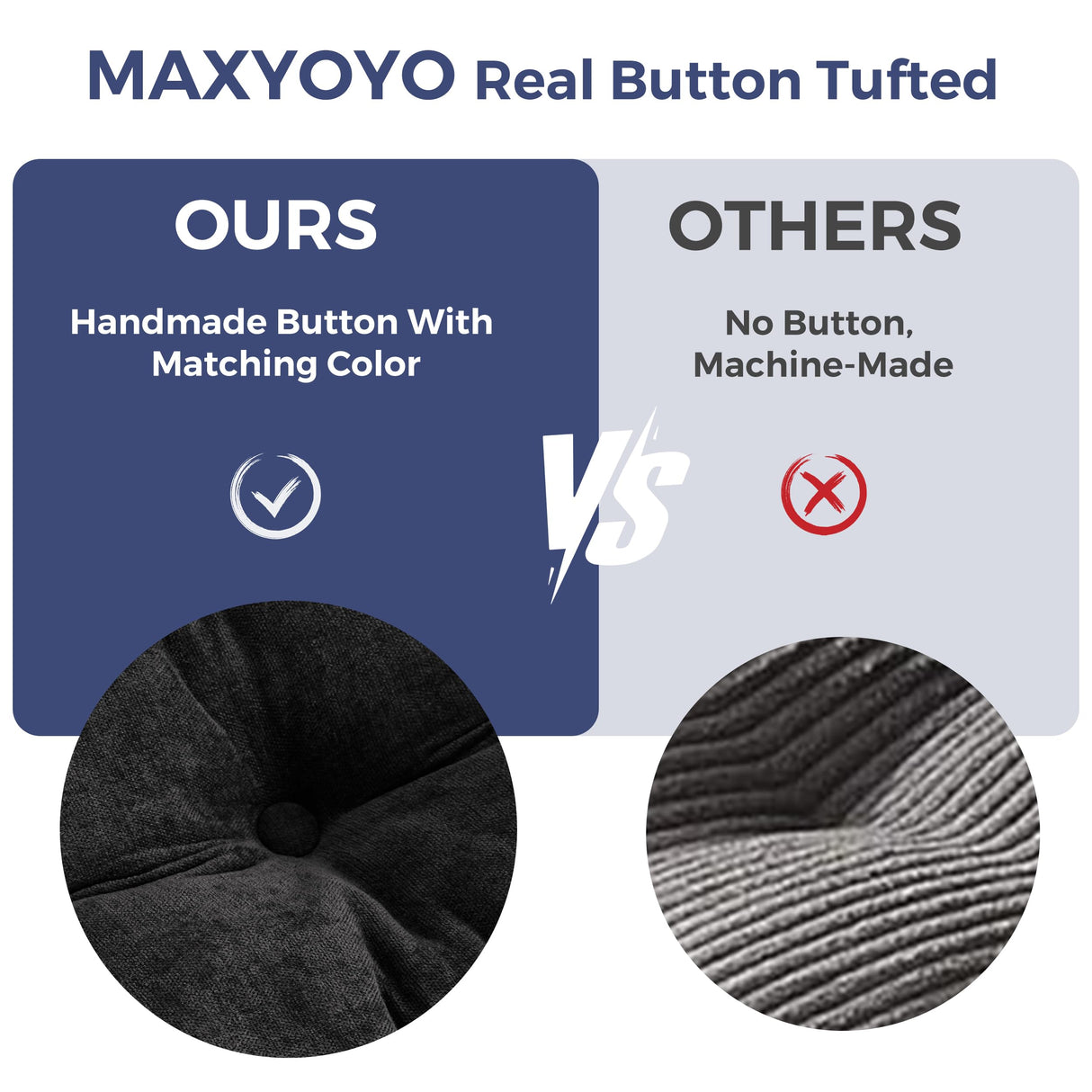 MAXYOYO Boneless Sofa Couch, Loveseat Sofa for Small Space, Tufted 2-Seater Floor Couch Bean Bag Chair for Living Room Bedroom Apartment, Sofa in a Box, No Assembly Needed, Black MAXYOYO