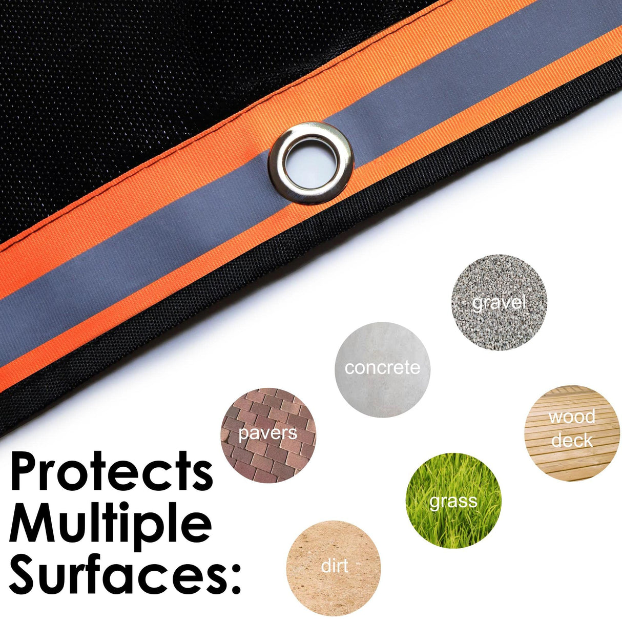 XL Fire Pit Mat, USA Based, Fireproof Under Grill Mat, 3 Layer, 67" x 60", for Outdoor Grill, Firepit, Grass, Patio, Lawn, Campsite, BBQ Mat, Ember Mat, Deck Protector Jametown Supply Company