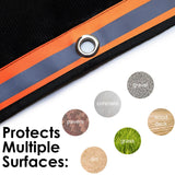 XL Fire Pit Mat, USA Based, Fireproof Under Grill Mat, 3 Layer, 67" x 60", for Outdoor Grill, Firepit, Grass, Patio, Lawn, Campsite, BBQ Mat, Ember Mat, Deck Protector Jametown Supply Company