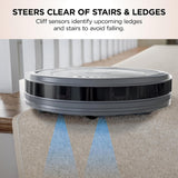 Shark AV753 ION Robot Vacuum, Tri-Brush System, Wifi Connected, 120 Min Runtime, Works with Alexa, Multi Surface Cleaning, Grey Shark