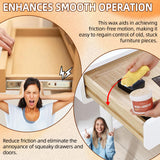 Calvana 8.8oz Wood Wax for Home Projects,Door Hinge Lubricant,for Wood Drawer Slides,Sliding Glass Door,Window Track, Clear,Unscented, Non-Spray Formula Calvana