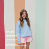 Hanes Girls Ecosmart Crewneck Sweatshirt, Soft Midweight Fleece For Pullover Sweater, White, Medium US Hanes