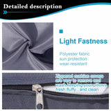 VIXLON Outdoor Patio Cushions Replacement Covers for Wicker Rattan Patio Furniture Conversation Set Outdoor Cushion Covers with Zipper Fit (Dark Grey (Only Cover), 10 piece sets) VIXLON