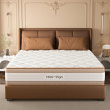12 Inch Full Mattress, Hybrid Medium Firm Memory Foam Mattress with Innerspring, Reinforced Edge Support, Cooling Gel Pillow Top, Pressure Relief & Motion Isolation, Bed in a Box, Queen/King Size HASNINGA