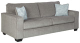Signature Design by Ashley Altari Modern Sofa with 2 Accent Pillows, Light Gray Signature Design by Ashley