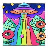 Trippy & Groovy: Psychedelic Coloring Book for Adults Featuring Mushrooms, Aliens, Magic Worlds and Illusions for Relaxation TAD Publishing LLC