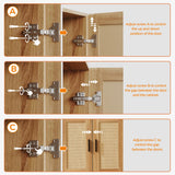 Mericonia Shoe Cabinet Storage for Entryway, Natural Rattan Shoe Storage Cabinet, Wooden Shoe Rack Cabinet, Farmhouse Boho Wood Shoe Organizer Cabinet for Hallway Mericonia