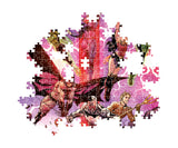 Clementoni - DC Comics Justice League League-1000 Pieces, Vertical, Fun for Adults, Superhero Puzzle, Made in Italy, Multicoloured, 39853 Clementoni
