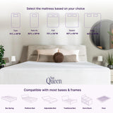 NapQueen Full Mattress, 6 Inch Charcoal Memory Foam Mattress, Full Bed Mattress in a Box, CertiPUR-US Certified, Medium Firm, Breathable Soft Fabric Cover, White NapQueen