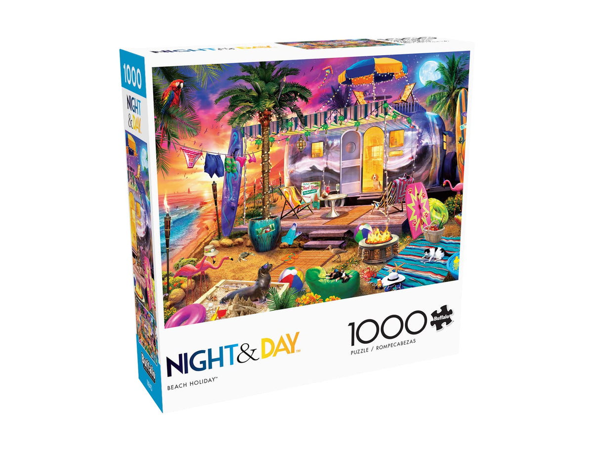 Buffalo Games - Jeff Haynie - Beach Holiday - 1000 Piece Jigsaw Puzzle For Adults -Challenging Puzzle Perfect for Game Nights - Finished Size is 26.75 x 19.75 Buffalo Games