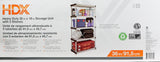 HDX 36” x 72” 5-Tiered Ventilated Plastic Storage Shelving Unit w/ Raised Feet and Tool-Free Assembly Hardware & Outdoor