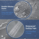 STARTWO Patio Furniture Covers 4 Piece Set, Heavy Duty Waterproof Outdoor Furniture Cover, Windproof Patio Cover for Rattan Wicker Conversation Set, Patio Furniture Set Cover, Grey STARTWO