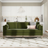 Jennifer Taylor Home Knox 84" Modern Farmhouse Performance Velvet Living Room Sofa Couch Jennifer Taylor Home