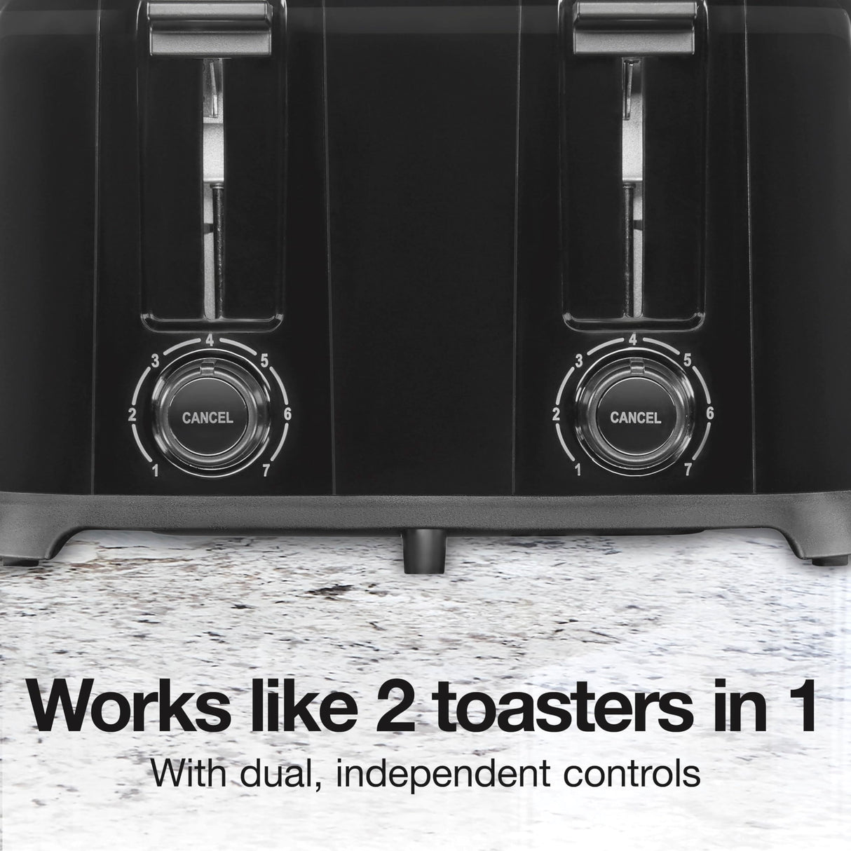 Proctor Silex 4 Slice Toaster with Extra Wide Slots for Bagels, Cool-Touch Walls, Shade Selector, Toast Boost, Auto Shut-off and Cancel Button, Black (24215PS) Proctor Silex