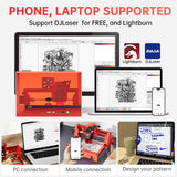 DAJA A7Pro Mini Enclosed Laser Engraver and Cutter Machine, Engraving Machine High Precision Engraving Machine for Cutting Wood,Acrylic, Plastics 4.7 x 4.7 inches (A7Pro+5.5W) DAJA