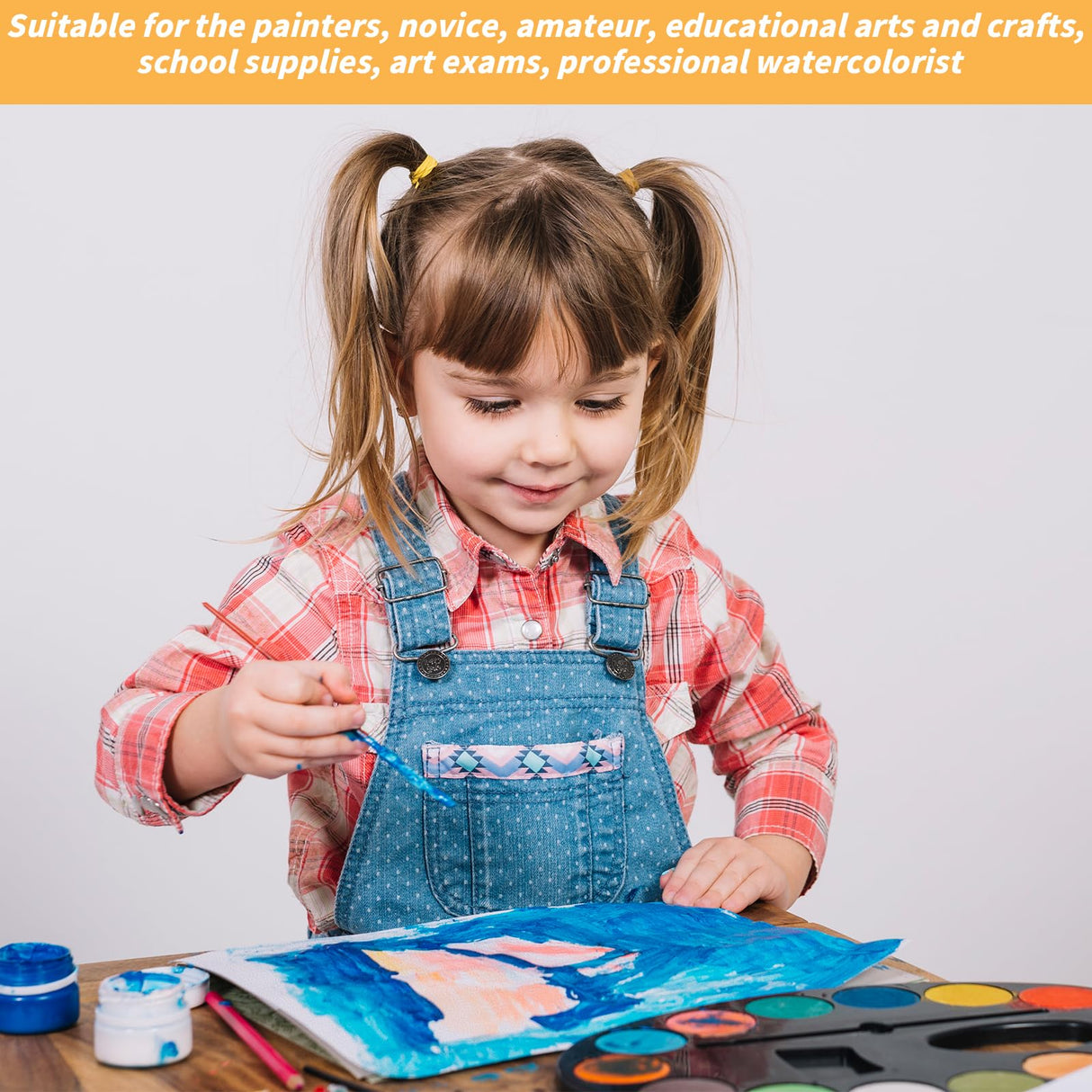 150 Sheets Watercolor Paper Bulk,White Water Color Paper for Kids Child Students Adults Artists Drawing-65LB/180GSM Art Paper-8.5 x 11 inch Painting & Craft Paper, Finger Paints, Watercolor, Tempera Oleitodh