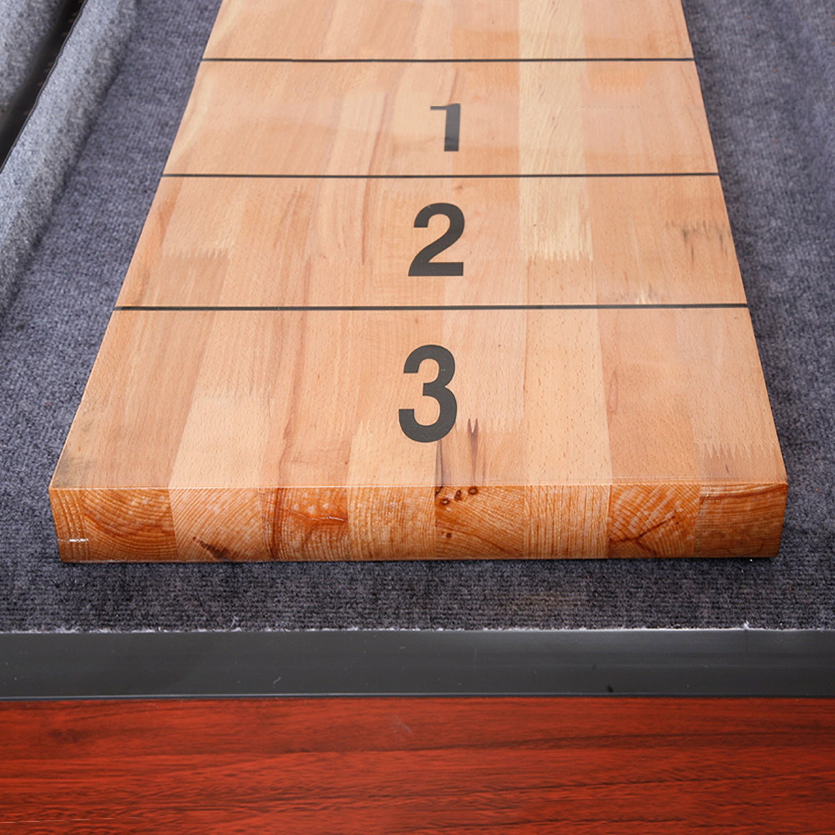 Table Challenger Dark Cherry Shuffleboard Table With Hardwood Playfield ...