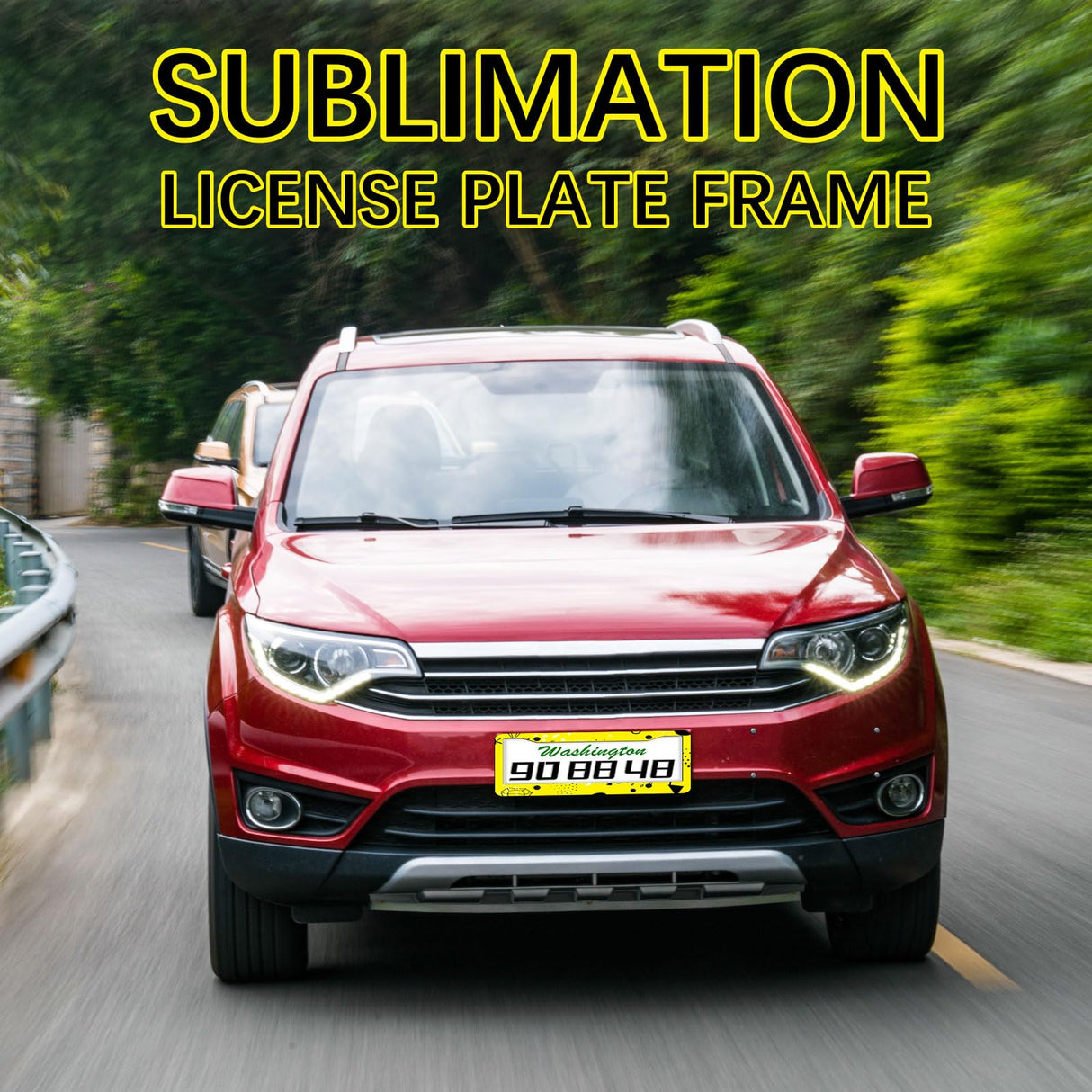 6 PCS Sublimation License Plate Frame Blanks, DIY White Metal Aluminum car Tag, Custom Picture Design for car tag Frame (12.2x6.3x0.04in) OKBA