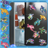 Remuuly 30 Pcs Diamond Painting Magnets Summer Diamond Art Magnet Kits for Adults Spring Flower Animal Cupcake 5D Rhinestones Refrigerator Magnetic Stickers for Fridge DIY Crafts Gifts(Turtle) Remuuly