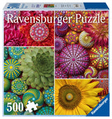 Ravensburger Color Your World Series: Mandala Blooms 500 Piece Jigsaw Puzzle for Adults - 80688 - Handcrafted Tooling, Made in Germany, Every Piece Fits Together Perfectly Ravensburger