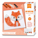 Boqin DIY String Art Kit - Cute Fox Craft With Patterns, Pushpins, Supplies for Kids 9-12 Girls - Unique Gift for Home Wall Decorations Boqin