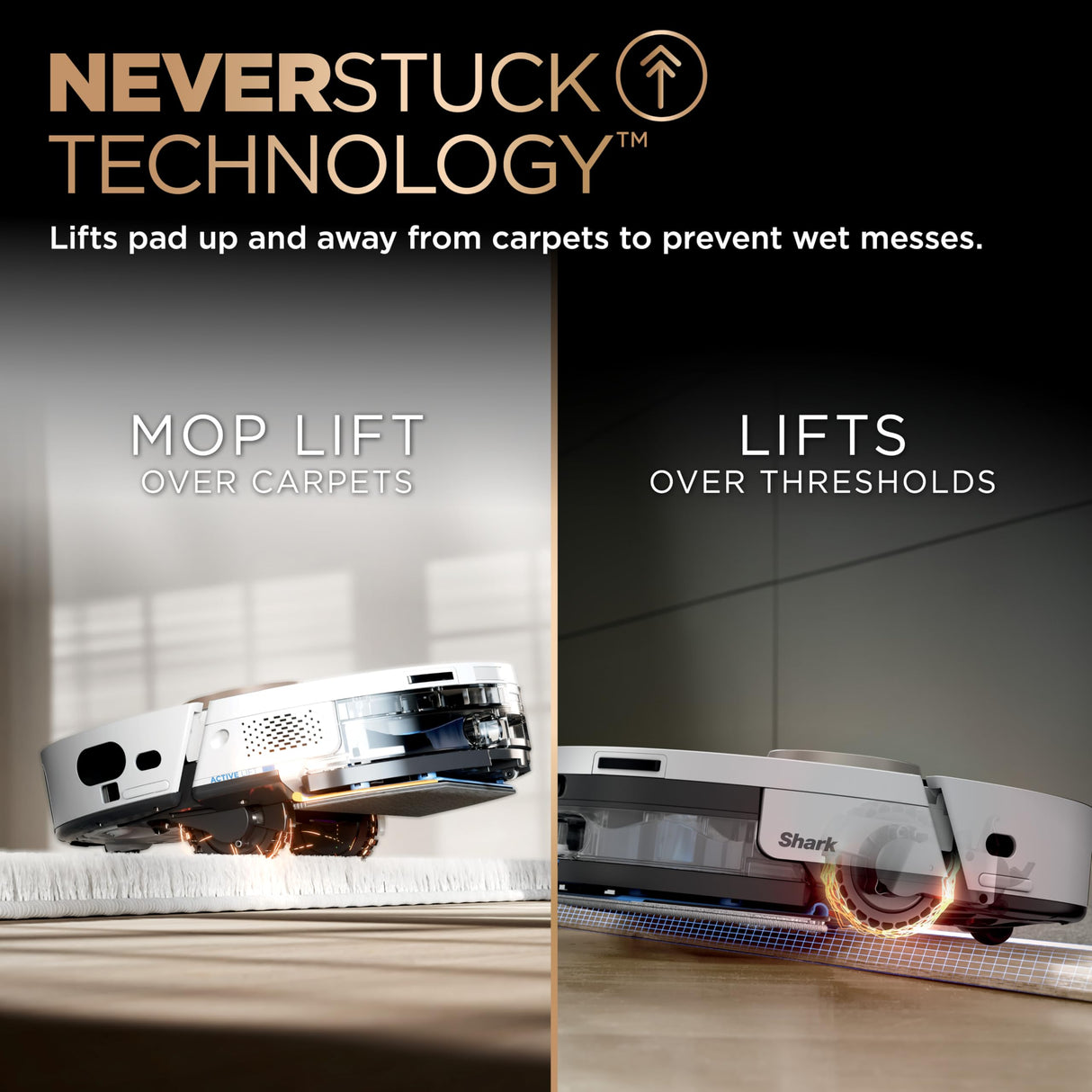 Shark Robot Vacuum & Mop Combo, PowerDetect NeverTouch Pro, Self-Emptying, Self-Refill with Self-Clean Pad Wash & Dry, 60-Day Debris Capacity, 30-Day Refill Tank, 5 PowerDetect Technologies, AV2800ZE Shark