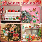 12Pack Christmas Diamond Art Ornaments Xams Diamond Painting Ornaments DIY Painting Keychain Kits for Adults Christmas Family Decor Hanging Kits Dolkoic